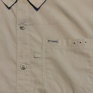 Columbia Men's Beige Button-Down Shirt